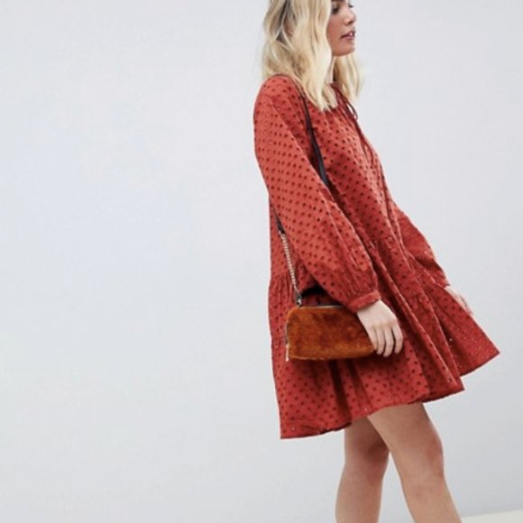 ASOS Mini Broderie Dress - Picture 4 of 9